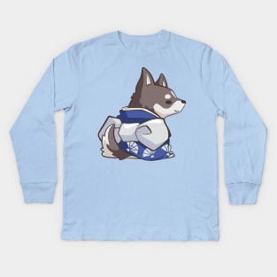 Kimono Husky Kids Long Sleeve T-Shirt